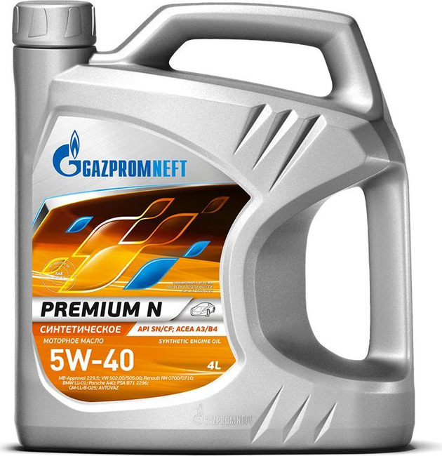 Газпромнефть Premium N 5W-40 SN/CF 4л