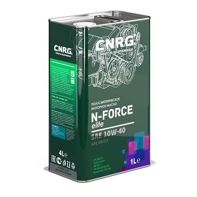 C.N.R.G. N-Force Elitel 10W-40 SM/CF 1л ж/б